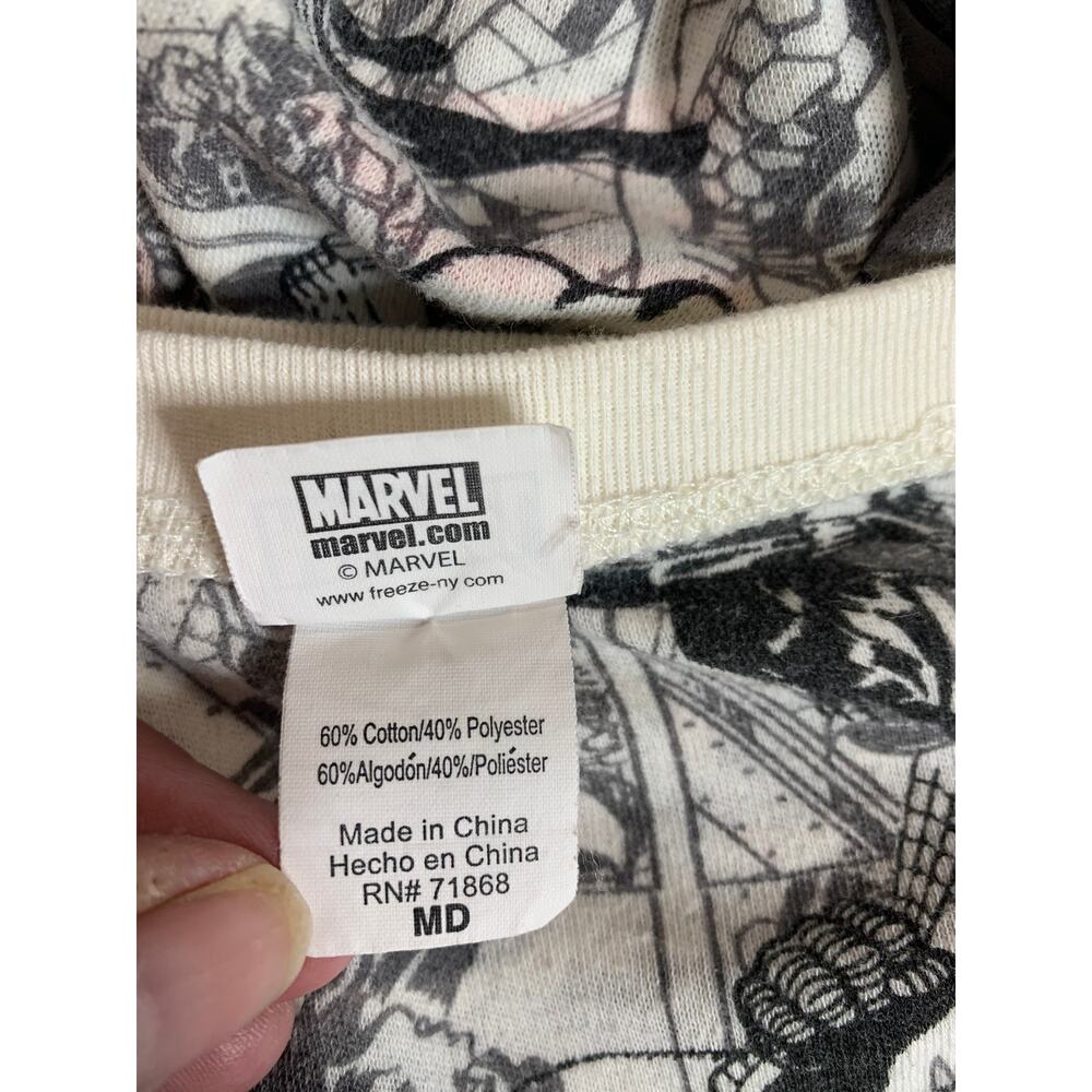 Marvel Reversible Pullover Comic Strip Design Crew Neck Women's Medium - Picture 8 of 8
